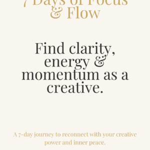 7 Days Focus & Flow (PDF) Freebie